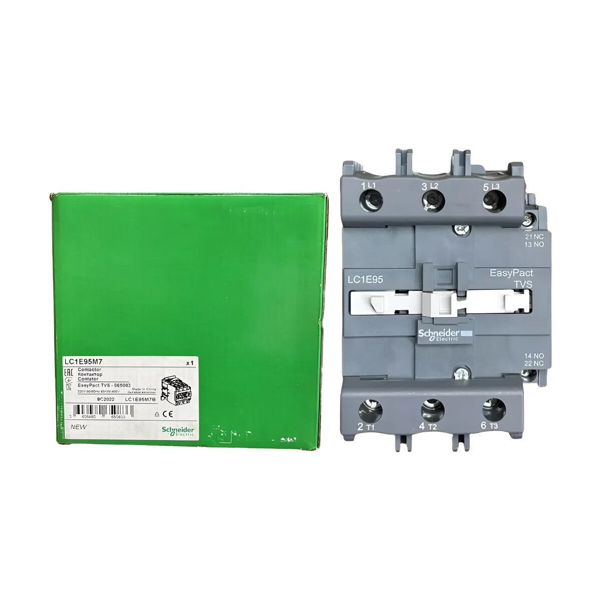 Contator Tesys E Tripolar 95a 220vca 1na+1nf Lc1e95m7 Schnei