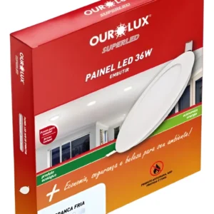 Luminaria Embutir Redondo 36W 6500K - Ourolux