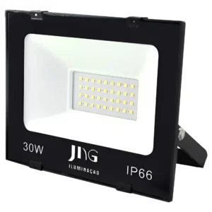 Refletor De Led Eco 30w Bivolt Branco-quente (3000k) Jng