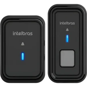 Campainha Sem Fio Com Bateria CIB101 Preta Intelbras