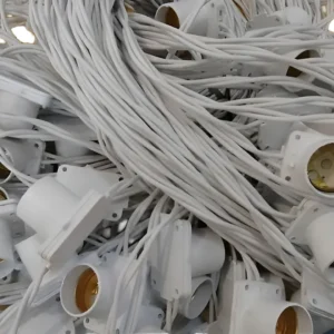 Festão Branco Para 15 Lâmpadas 2x1,5mm 15Mts - Shintec