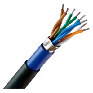 Cabo F/UTP 24AWGx4P Homologado Cat5e Dupla Capa Blindado