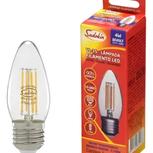 Lâmpada de LED Bolinha 4W 220V 2700K E27 - Sadokin