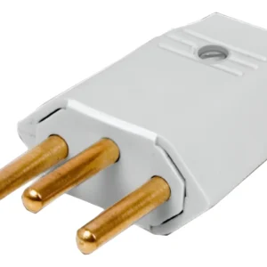 Plug Macho 2p+t 20a Cinza 1048 - Perlex