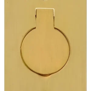 Placa De Piso 4x2 Latão 1 Tomada Redonda - Olivo