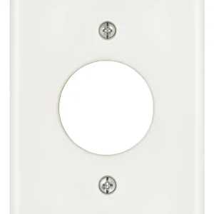 Placa 1 Tomada Redonda Branca 1 - Eletromax