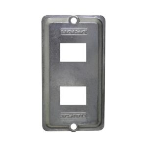 Placa Para Condulete 3/4 2 RJ45 - Daisa