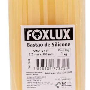 Silicone em Barra 5/16 x 12 1Kg 26.04 - Foxlux