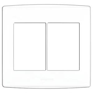 Placa 4x4 3+3 Postos Branca 85096 - Bianco Pro