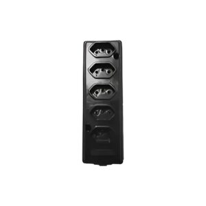 Tomada Barra Quintupla 2P+T 10A Preta - Naticon