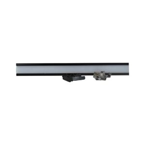 Perfil Para Fita de LED Embutir 24x14x2Mts Preto - Foxlux