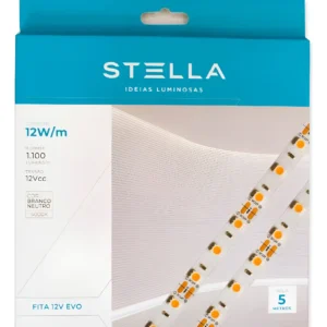 Fita De Led 12w/m 12v 4000k Ip20 Rolo Com 5 Metros - Stella
