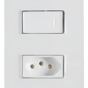 Conjunto Interruptor Simples e Tomada 20A 615073BC - Pial Plus+