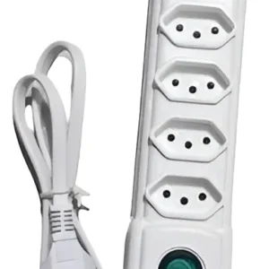Filtro de Linha Pvc 6 Tomadas Branco Bivolt - Naticon