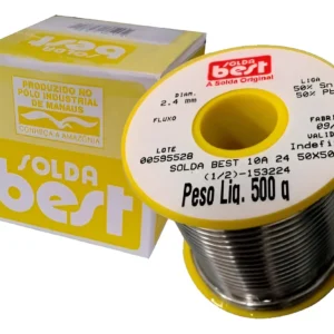 Solda Em Carretel 2.4mm Amarela 50x50 - Best