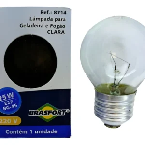 Lâmpada Halógena Geladeira/fogão 25w 220v Clara 8714 - Brasf