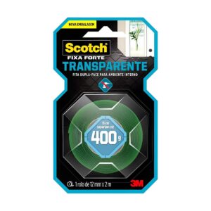 Fita Dupla Face Transparente 12mmx2 Metros - 3M