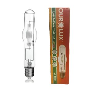Lâmpada Vapor Metálico 400W Tubular E40 Verde - Ourolux