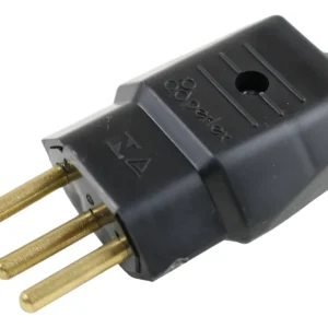 Plug Macho 2p+t 20a Preto 1038 - Perlex