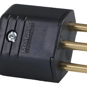 Plug Macho 2P 10A Preto PLD1-3 Com 10 - Margirius