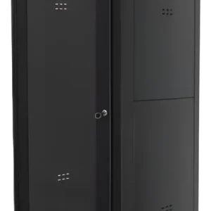 Rack Piso 19 32Ux570mm Com Porta de Acrilico Montado Preta Gforce