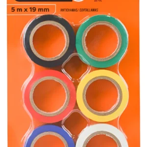 Fita Isolante 6 Cores 5mts - Foxlux