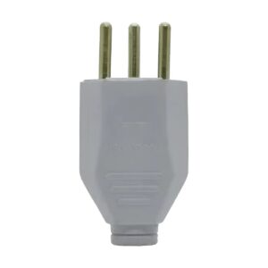 Plug Macho 2P+T 10A Cinza 11416 - Transmobil