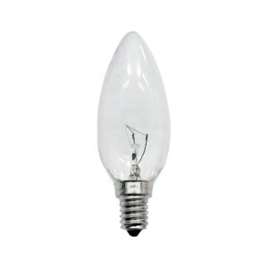 Lâmpada Vela Lisa E12 40W 110V Clara - Sadokin