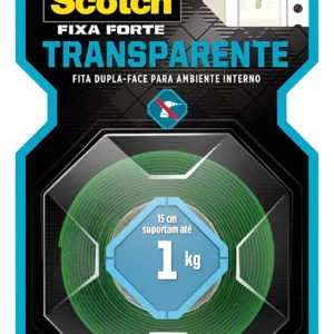 Fita Dupla Face 25/24mm X 2mts Forte Uso Int Transpare - 3m