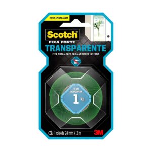 Fita Dupla Face Transparente 24mmx2 Metros - 3M