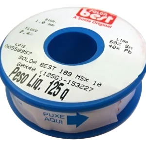 Solda Em Carretel 1mm Azul 125g 60x40 - Best