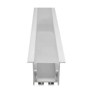 Perfil Para Fita de LED Embutir 24x7x2Mts Branco - Foxlux