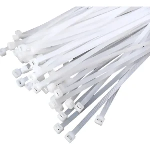 Abraçadeira Nylon 380x4,8mm Branca Com 50 - Fertak