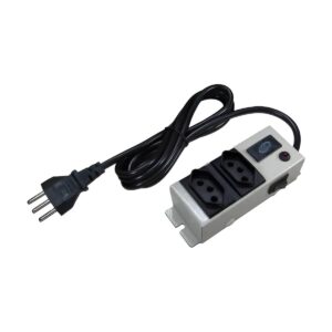 Filtro De Linha Chapa 2 Tomadas 1 Metro Bivolt Multicraft