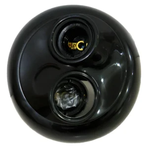 Plafon 2 Soquete Porcelana E27 225/0 Preto - Perlex