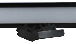 Perfil Para Fita de LED Embutir 50x35x3Mts Preto - Foxlux