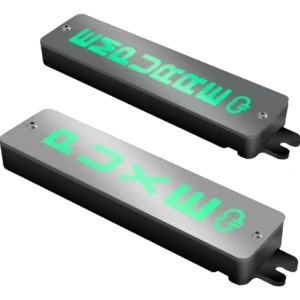 Display Mensagem LED Puxe/Empurre Branco Espelhado