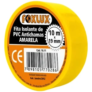 Fita Isolante Amarela 10mts - Foxlux