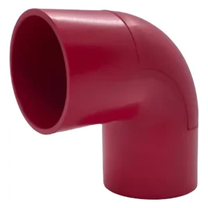 Curva Para Eletroduto Com Janela Vermelho 1 - Eletromax
