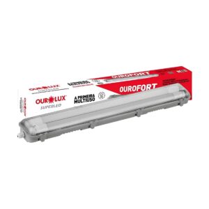 Luminaria Hermetica 2x9 Para T5/T8 - Ourofort