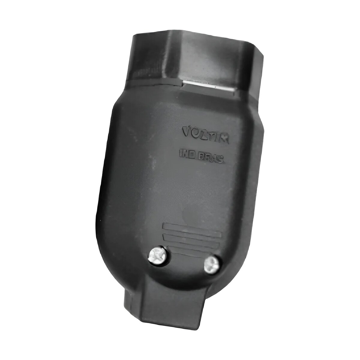 Plug Fêmea Com Prensa Cabo 2p+t 10a Preto V96 - Voltim
