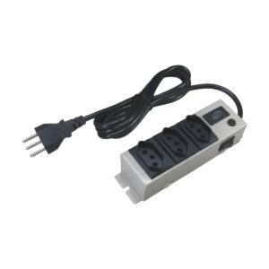 Filtro De Linha Chapa 3 Tomadas 1 Metro Bivolt Multicraft