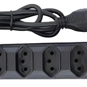 Filtro de Linha Pvc 6 Tomadas Preto Bivolt - Naticon