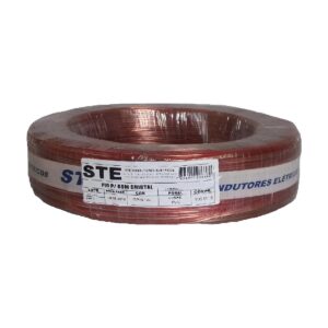 Cabo Bicolor Polarizado Cristal 2x14 Vermelho - Ste