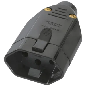 Plug Fêmea Preto 2p+t 20a 2147 - Fame