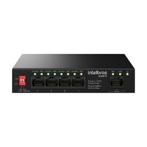 Switch Não Gerenciável PoE 5 Portas Fast SF 1105F-P - Intelbras
