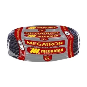 Cabo Flexível 1mm 100 Metros Preto - Megamax