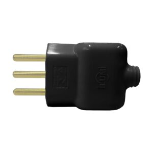 Plug Macho Com Prensa Cabo 2p+t 20a Preto 14071 - Ilumi
