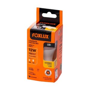 Lâmpada de LED Bulbo 12W Amarela 1080lm - Foxlux