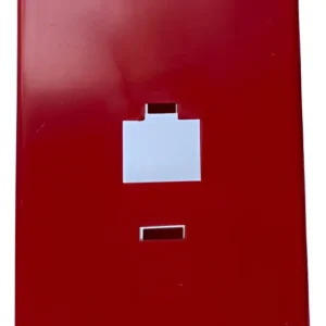 Placa 1 Modulo RJ Vermelha 1 - Eletromax